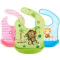 Silicone Baby Bibs With Soft Plastic Tray Detachable. 