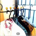 Stainless Steel Coat Hanger Hook Rail 10 Hooks Wall Mount Shelf Rack for Kitchen N Bathroom Towel Clothes Hanger Rack Hook Rail - Hanger.