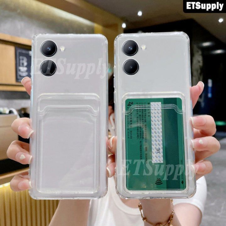 Wallet Phone Case for VIVO Y36 Y78 Liquid Silicone Protection Soft Shell Transparnet Cover for vivo Y36 Y78 Card Case Convenient