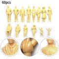 60pcs/lot 1:87 Scale Model Miniature Figures Standing Architectural Models Human Scale Model ABS Plastic Peoples Kids Toy.