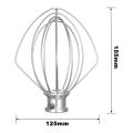4 Pack Stainless Steel Wire Whip Mixer Attachment for K45WW Flour Cake Balloon Whisk Egg Cream Stirrer. 