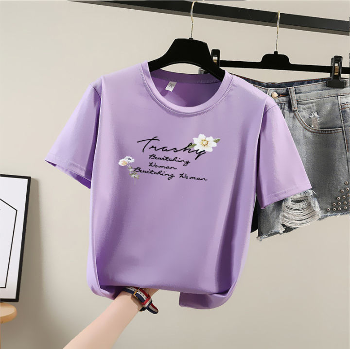 Summer%20New%20Short%20Sleeve%20T%20T-shirt%20Women's%20Korean-Style%20plus%20Size%20Women's%20Clothing%20Student%20Casual%20Top%20-%20Image%208