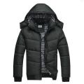Men Cotton Padded Jacket Warm Hooded Overcoat Casual Winter Outwear.