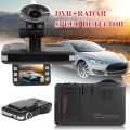 2 In 1 Car DVR Dash Camera 6 Languages Driving Recorder Video Camera Driving Radar Detector Dash Cam With Night Vision.