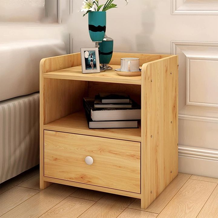 Bedside%20Cabinet,%20Bedside%20Tables%20Bedroom%20Bedside%20Table%20with%20Cupboard,%20Modern%20Bedside%20Cabinet%20with%20Drawer%20and%20Open%20Shelf,%201%20Layers%20Of%20Storage%20Nightstand%20Table,18/16%20-%20Image%202