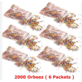 Pack of 2000 Colorful Water Beads Orbeez Water Expanding Jel Balls Hydrogen Balls Growing. 