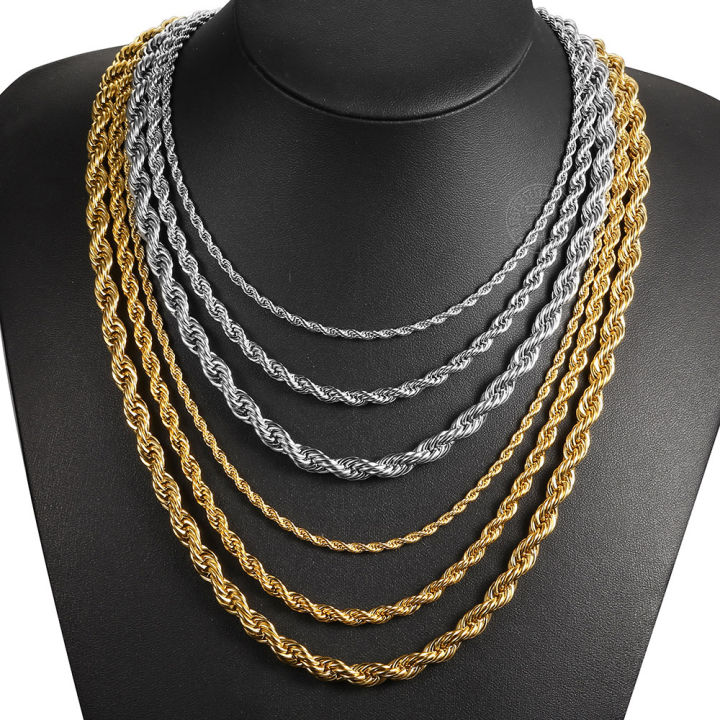 %E3%80%90Daily%20Necessities%20For%20Anyone%20Store%E3%80%913/5/7mm%20Stainless%20Steel%20Rope%20Link%20Gold%20Silver%20Color%20for%20Men%20Women%2022inch%20Jewelry%20Accessories%20DKNM178%20-%20Image%203