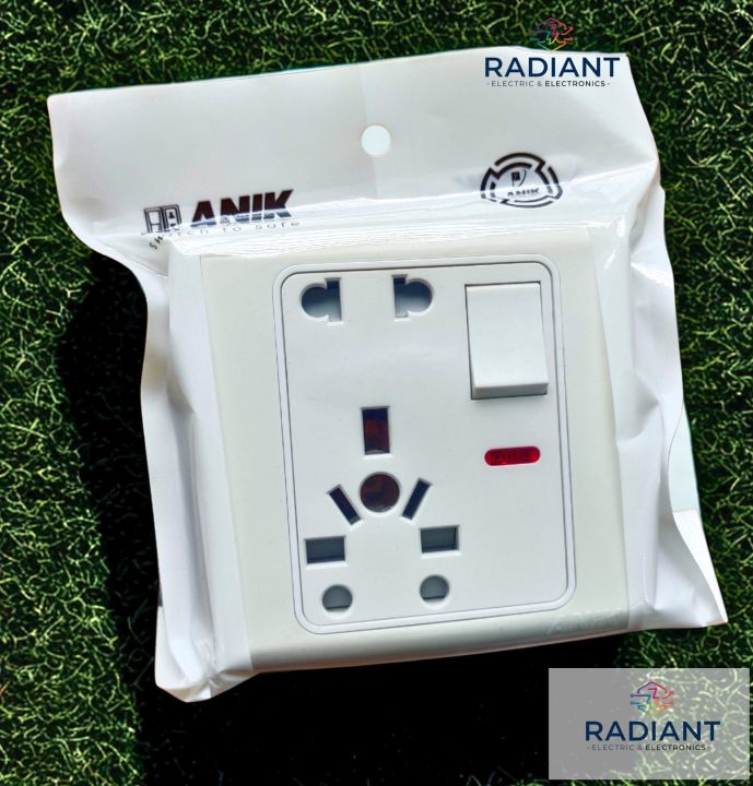 Signboard Electrical Socket 10 Pin Multi Socket 13A - Electrical Gang Board Socket 13A - 1Pcs Multi ...