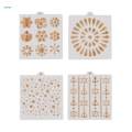 30Pcs Painting Template Stencils Set Art Craft Stencil Embossing Painting Stencil Drawing Templates for Painting on Wood Fabric Art Supplies.