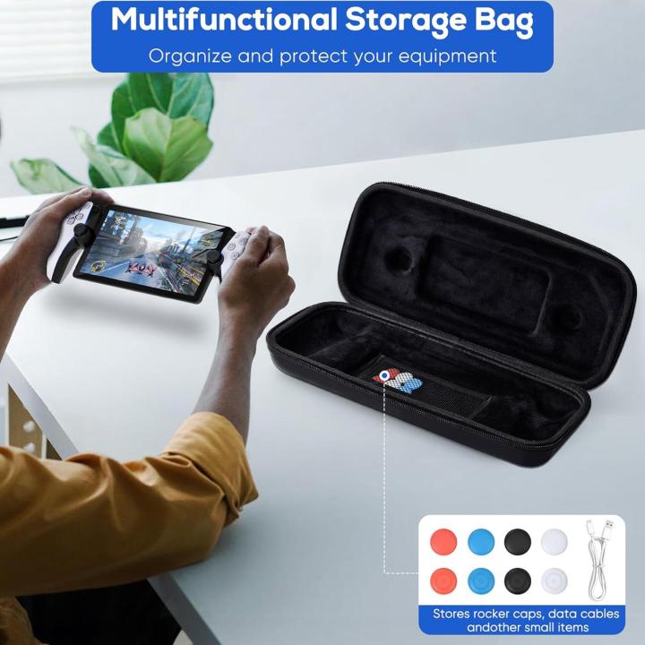 Qiunery%20Portable%20Storage%20Case%20EVA%20Hard%20Shell%20Shock-Proof%20Protective%20Case%20Storage%20Bag%20With%20Handle%20Travel%20Carrying%20Case%20Compatible%20For%20PS5%20Portal%20Game%20Console%20Accessories%20-%20Image%208