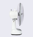 VISION Rechargeable Table Fan 12" White USB charger. 