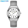 Southeast Asian Couple Quartz Watch Life Waterproof Stretchable Strap Stainless Steel Strap Quartz Watch Sport Clock. 