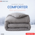 Ultra Soft Pure Color Lightweight King Comforter comes with Maximum Comfortable. 