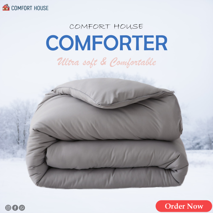 Ultra Soft Pure Color Lightweight King Comforter comes with Maximum Comfortable