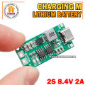 Multi-Cell 2S 2A Type-C To 8.4V Step-Up Boost Lipo- Polymer Li-Ion Charger 7.4V 18650 Lithium Battery. 