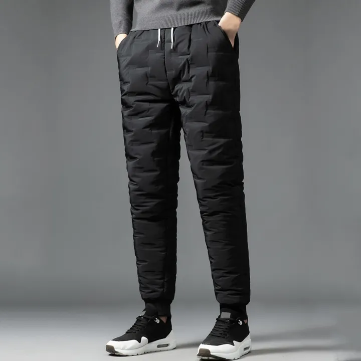 Men's%20Padded%20Trousers%20Cotton%20Trousers%20Casual%20Warm%20Solid%20Full%20Length%20Leggings%20Pants%20Thickened%20Pocket%20Drawstring%20Pants%20Trousers%20-%20Image%203