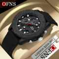 OFNS Waterproof Watch Brand Electronic Quartz Watch Fashionable Calendar Waterproof Men's Watch NS1302-4. 