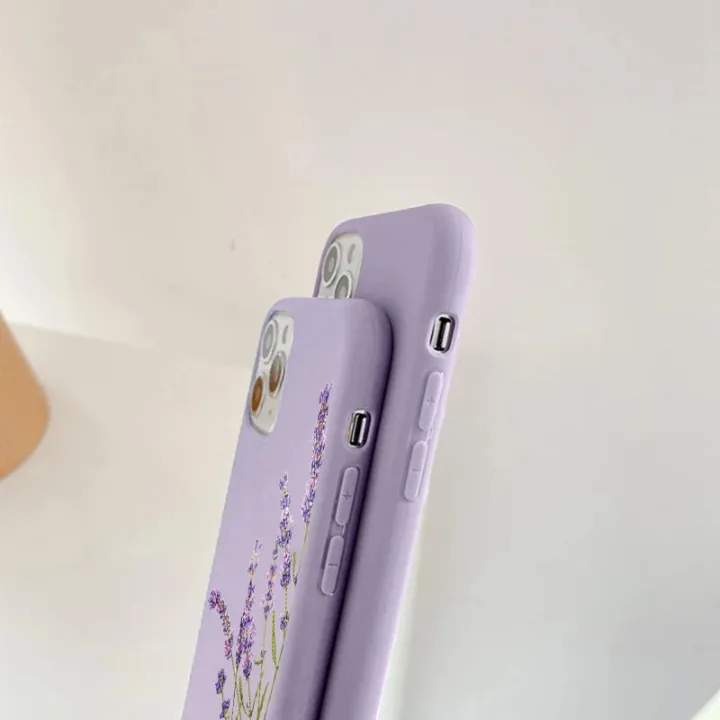 Lavender%20Flower%20Plant%20Back%20Cover%20Cases%20for%20iPhone%2013%2012%20Mini%2011%20Pro%20Max%20XR%20XS%20Max%20X%2010%20SE%202020%206%206S%207%208%20Plus%20Silicone%20Matte%20Case%20-%20Image%205