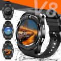 V8 Smart Watch For iOS and Android Mobile -Black.