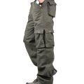 Cargo Pants Men Casual Multickets Tactical Pants Autumn Cotton  Long Trousers Men   Loose Pants Pantalon Homme. 
