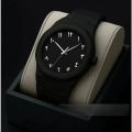 Arabic Aura Watch – Carbon Fiber Look Body with Sleek & Modern Design - White X Green.