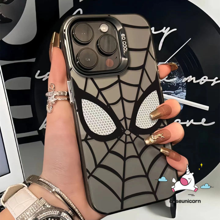 Trendy%20Spider-Man%20Case%20For%20Realme%205%20C12%20C25%20C51%20C53%20C55%20C35%205i%209i%208i%206i%205s%207i%20C15%20C67%20Note%2050%20C20%20C21Y%20C30%20C11%20C21%20C33%20C25Y%20C17%20C20A%20Narzo%2050%20Luxury%20Plating%20Acrylic%20IMD%20Soft%20Cover%20-%20Image%203