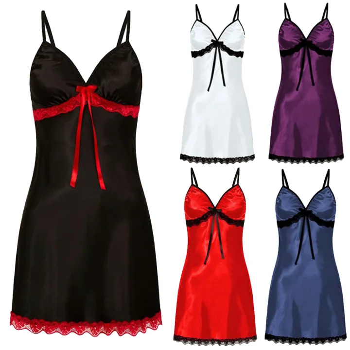 Women%20Trim%20Dress%20Sleepwear%20Nightwear%20-%20Image%204