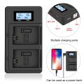 FirstPower NP-FW50 Battery 2-Pack and Dual USB Charger for Sony A6000 A6300 A6500 A7 A7II A7RII A7SII A7S A7S2 A7R A7R2 A5100 A5000 RX10 RX10II. 