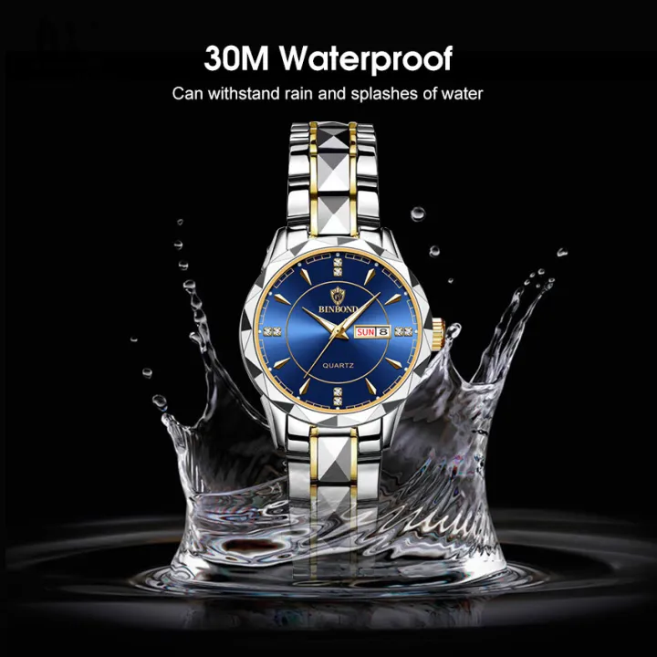 LouisWill%20Women's%20Fashion%20Double%20Calendar%20Diamond%20Waterproof%20Steel%20Band%20Watch%20Thin%20Strap%20Watch%20Diamond%20Dial%20Watches%2030M%20Waterproof%20Wristwatch%20Quartz%20Movement%20-%20Image%205