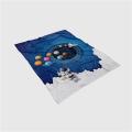 Cartoon Astronaut Blanket For Kids Space Fleece Bedspread  Bed Throw Blanket Flannel Machine Washing Baby Blanket Winter Boy. 