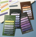 Adhesive Notes120 Sheets 6 Colors Morandi Gradient Color Sticky Notes Memo Pad Lable Sticker Bookmarks Notepad for Strip Index Tabs Writable Page Marking Classify File. 