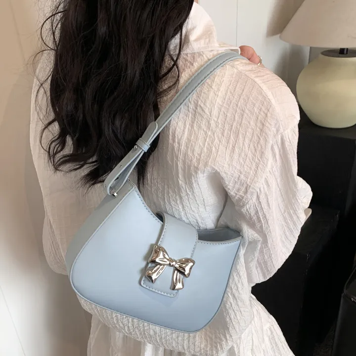 This%20year's%20popular%20bow%20handbag%20bag%20women's%202024%20spring%20and%20summer%20new%20fashion%20foreign%20shoulder%20armpit%20small%20square%20bag%20-%20Image%203