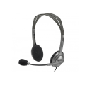 Logi_tech H111 Stereo Headset One port Full stereo sound Color-coded 3.5mm plugs. 