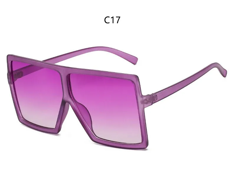 happy one】C9 black purpleVintage Square Sunglasses Women Goggles