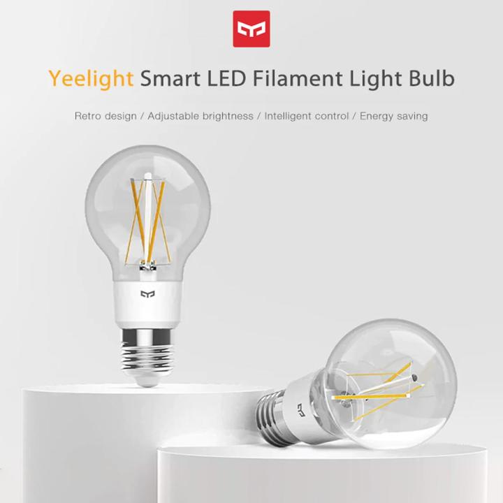 Migeet Yeelight 6W 700lm E27 Intelligent LEDs Filament Light Bulb AC100 ...