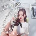 Transparent Butterfly Photocard Holder Keychain Pendant Acrylic Display Stand Kpop Idol Protection Credit Id Bank Card Holder. 