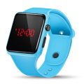 2024 Korean version of simple fashion small square led electronic watch student tide couple LED Digital Sport Watch Men Women Electronic Watches Jam Wrist Silicone smartwatch. 