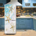 Art Lines Marble Fridge Stickers Vinyl Self-adhesive Refrigerator Wallpaper Flower Freezer Film Wrap Decor Poster Mural Decal 3d.