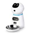 Smart Automatic Pet Feeder With Voice Record Stainless Steel LCD Screen Timer For  Food Bowl  Food Dispenser Pet Bowl - 3.5L Robot feeder. 