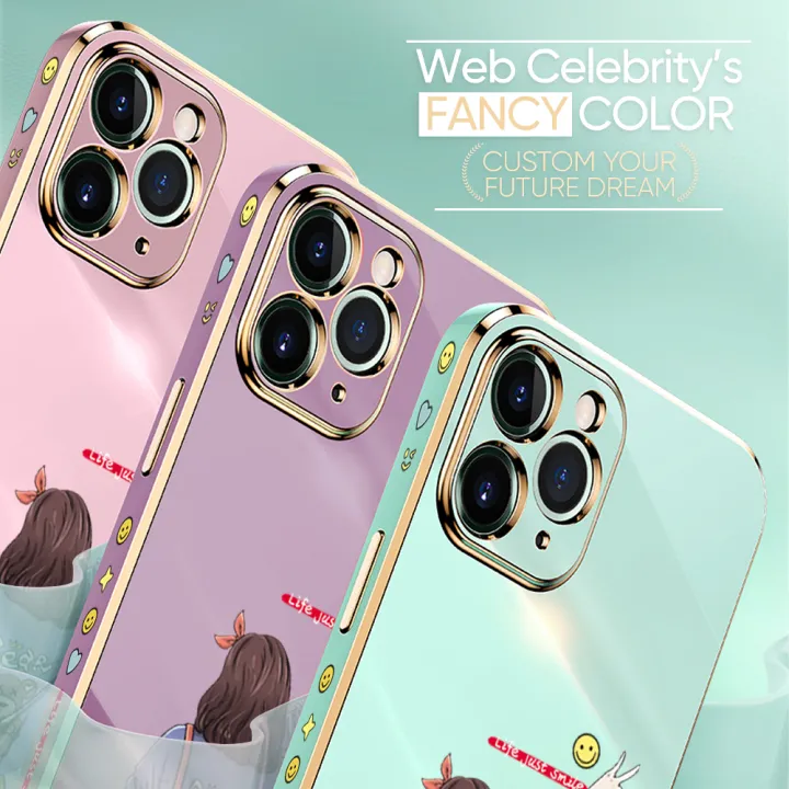 TA%20for%20Samsung%20Galaxy%20J7%20Prime%20Back%20Cover%20+%20Free%20Lanyard%20Happy%20Girl%20Luxury%206D%20Plating%20Case%20Side%20Pattern%20Soft%20Silicone%20Square%20Phone%20Cases%20-%20Image%205