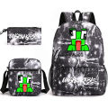 UNSPEAKABLE Schoolbag Fashion European and American Style Men's and Women's Student Backpack Casual Messenger Bag Cartoon Cute Backpack.