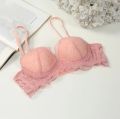 Baby Pink Color Cotton Foam Bra with Wire For Women. 