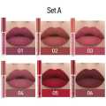 HANDAIYAN your logo 6 Colors waterproof transfer red lipstick long wear private label diy lipgloss making kit. 