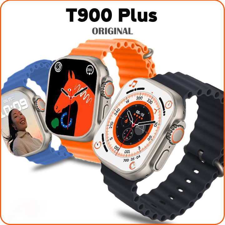 T900 Plus Smart Watch for Men Women, 2.09" Infinity Display Full Touch Bluetooth Call Sports Sleeping Monitoring Smartwatch - T900PSW