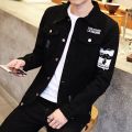 2019 Harajuku Ripped Jeans Jacket Men Black Streetwear Destroy Casual Slim Denim Jeans Men Windbreaker Bomber Jacket. 