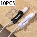 1/10Pcs Cable Clips Organizer Drop Wire Holder Cord Management Self-Adhesive Cable Manager Fixed Clamp Wire Winder.