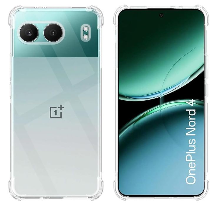 OnePlus Nord 4 5G Premium Silicone Case Crystal Clear Soft TPU Ultra-Thin Transparent Flexible Protective Mobile Phone Back Cover