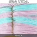 Synthetic Long Purple Blue Mix Curly Raya and The Last Dragon Sisu Cosplay Wig for Women Costume Wig for Halloween. 