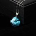 Pendant Necklace Women Blue Sky White Cloud Chain Female Necklace Fashion Jewelry Gifts for Girl.