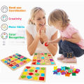 Niko ABC Alphabet Digital Puzzle Wooden Toys Kid Number Letter shape Matching Jigsaw Board 20x20cm. 